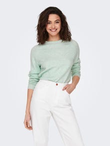 ONLY Pull-overs Col rond Poignets côtelés -Mist Green - 15204279