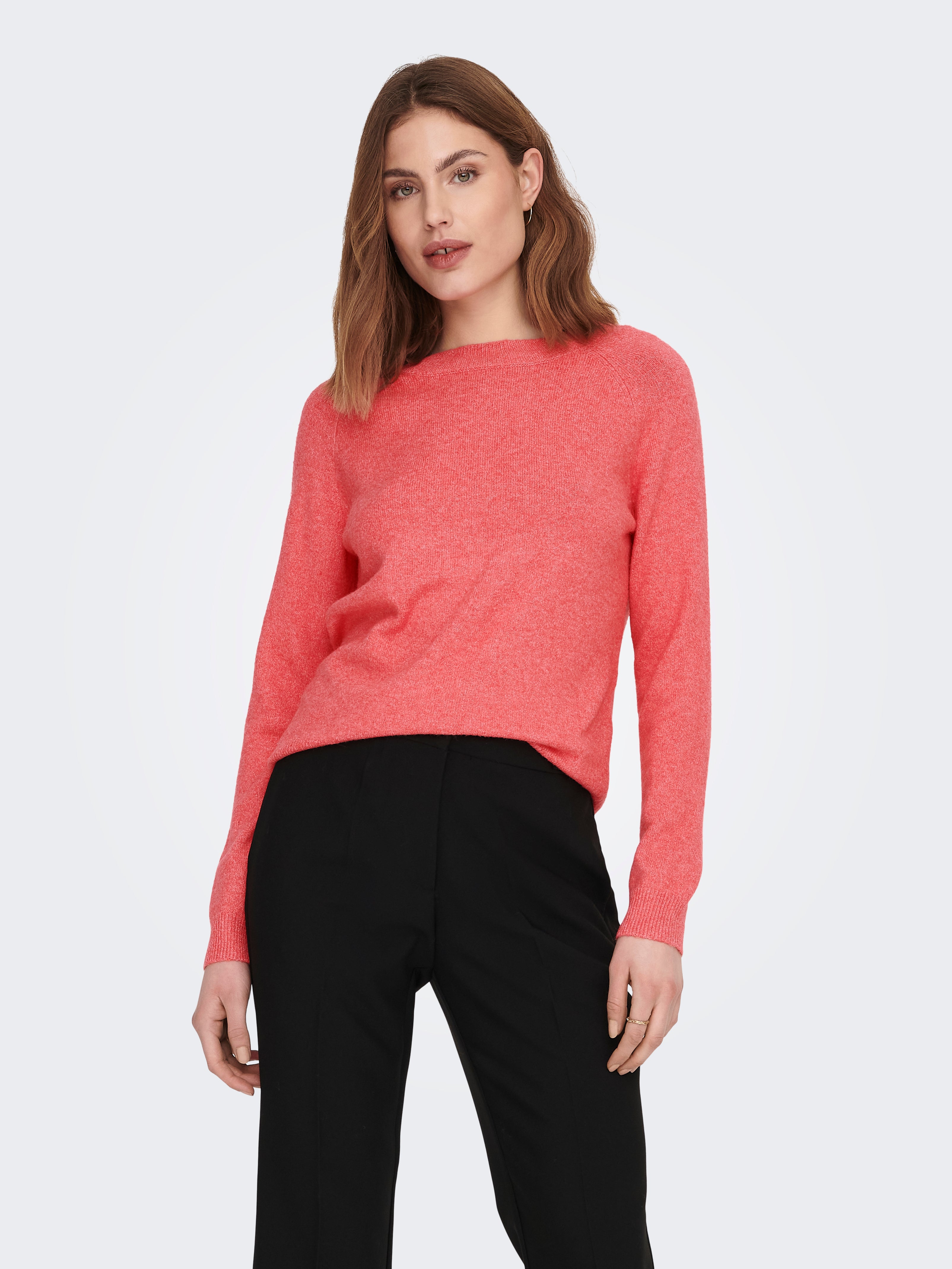 Pull en maille discount rouge