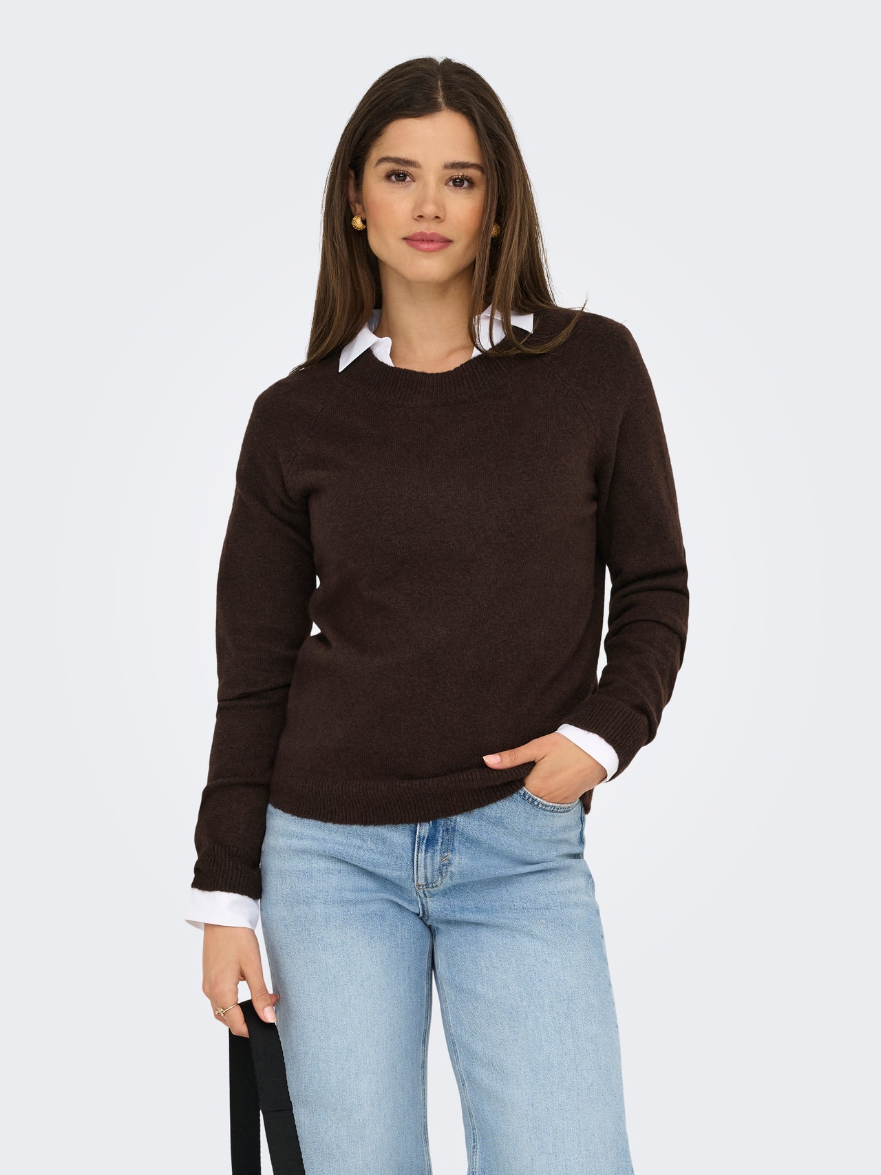 ONLY ONLRICA Pull en maille -Chocolate Torte - 15204279
