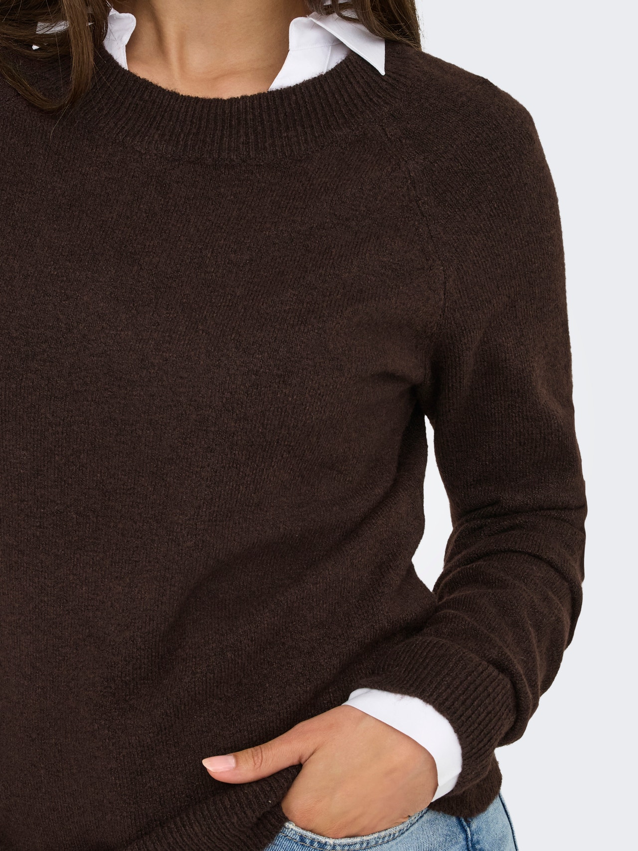 ONLY ONLRICA Pull en maille -Chocolate Torte - 15204279