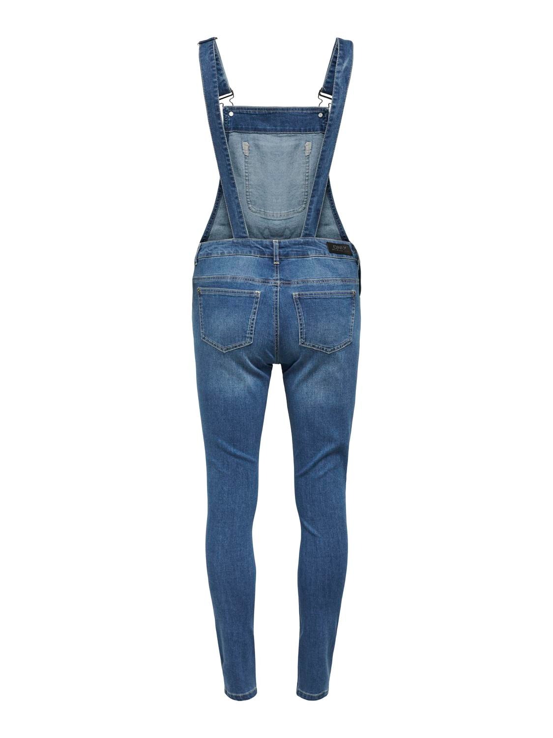 ONLY Loose Fit Jeans Overall -Medium Blue Denim - 15204481