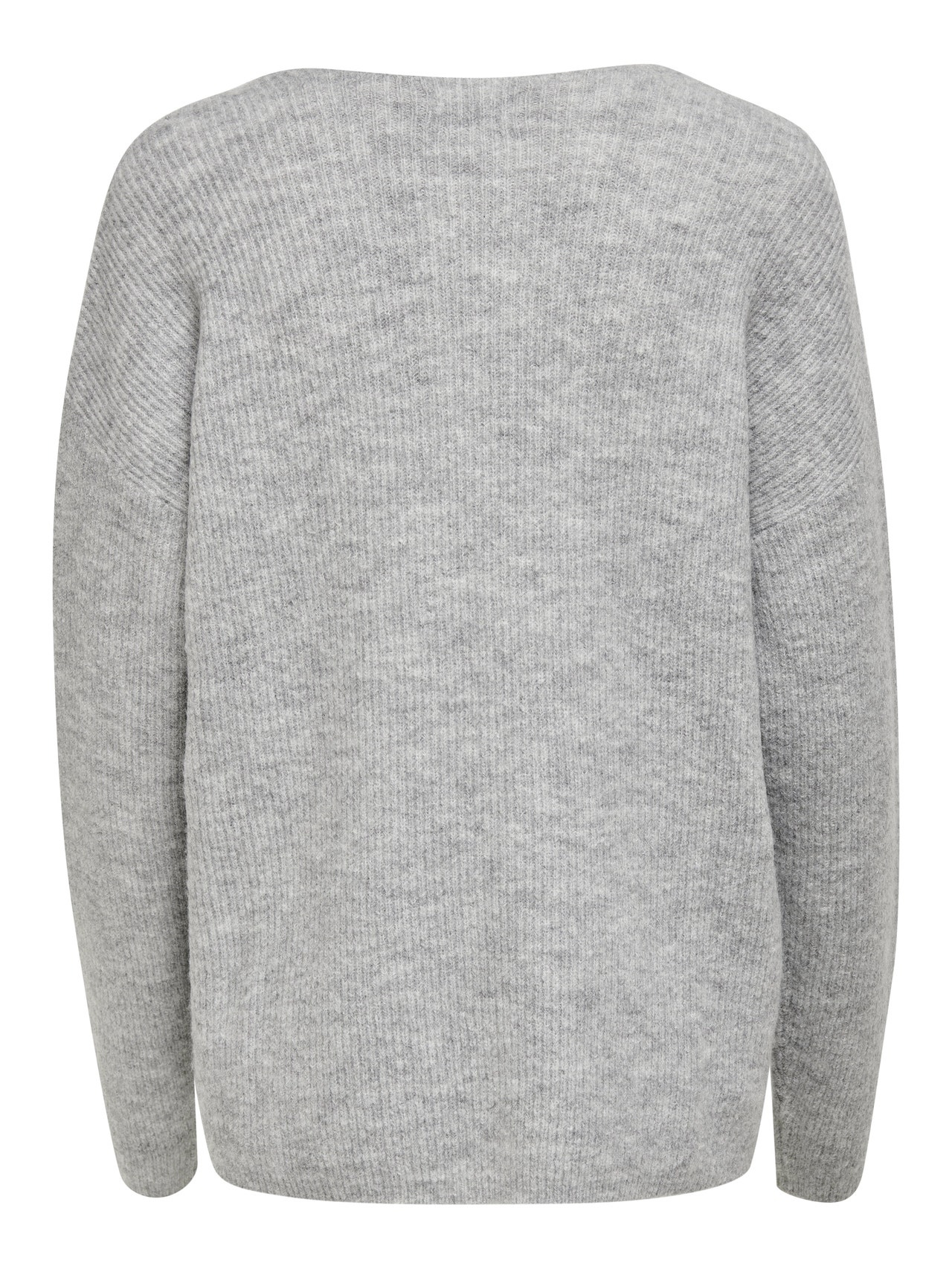 ONLY ONLCAMILLA Knitted pullover -Light Grey Melange - 15204588