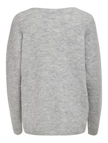ONLY ONLCAMILLA Knitted pullover -Light Grey Melange - 15204588