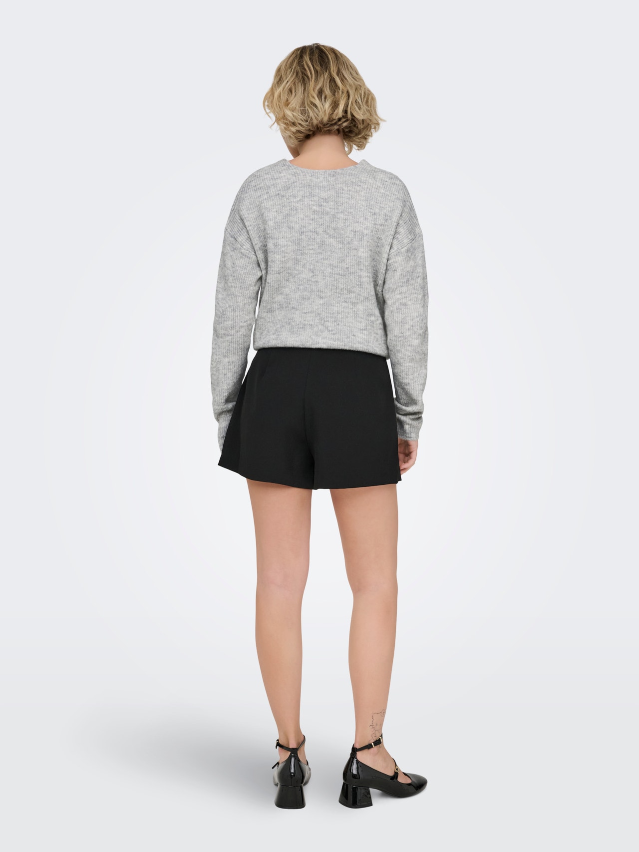 ONLY ONLCAMILLA Knitted pullover -Light Grey Melange - 15204588