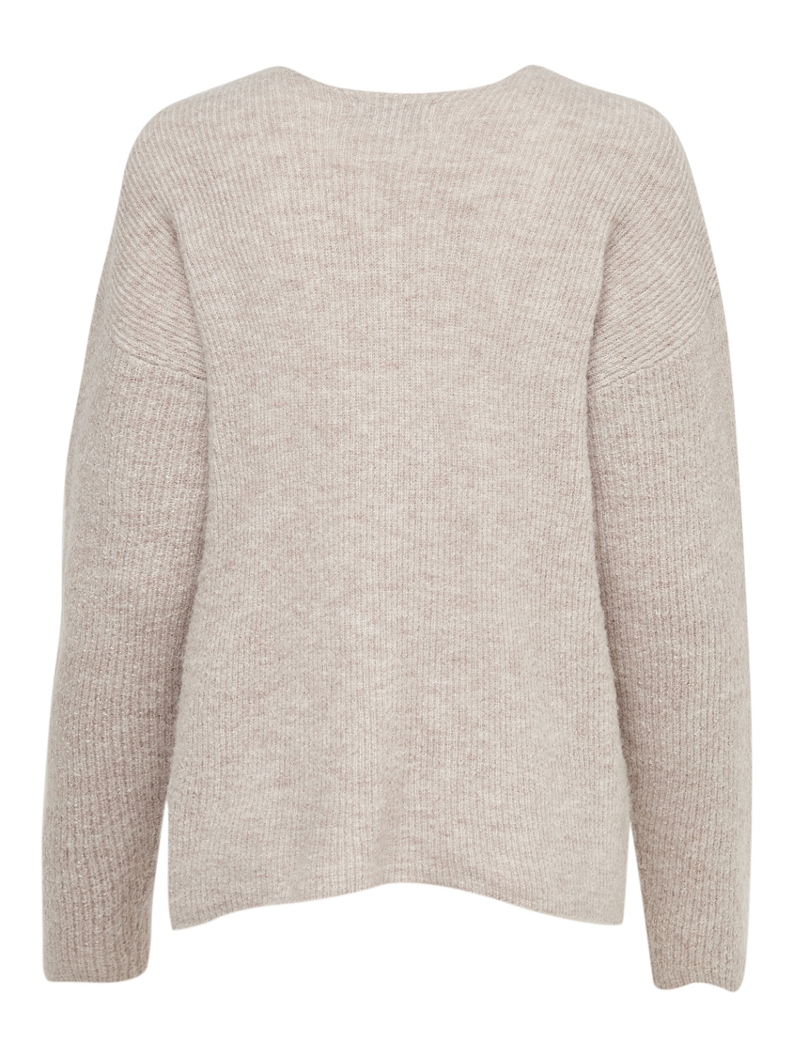 ONLY V-neck Knitted Pullover -Pumice Stone - 15204588