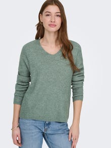 ONLY ONLCAMILLA Striktrøje -Laurel Wreath - 15204588