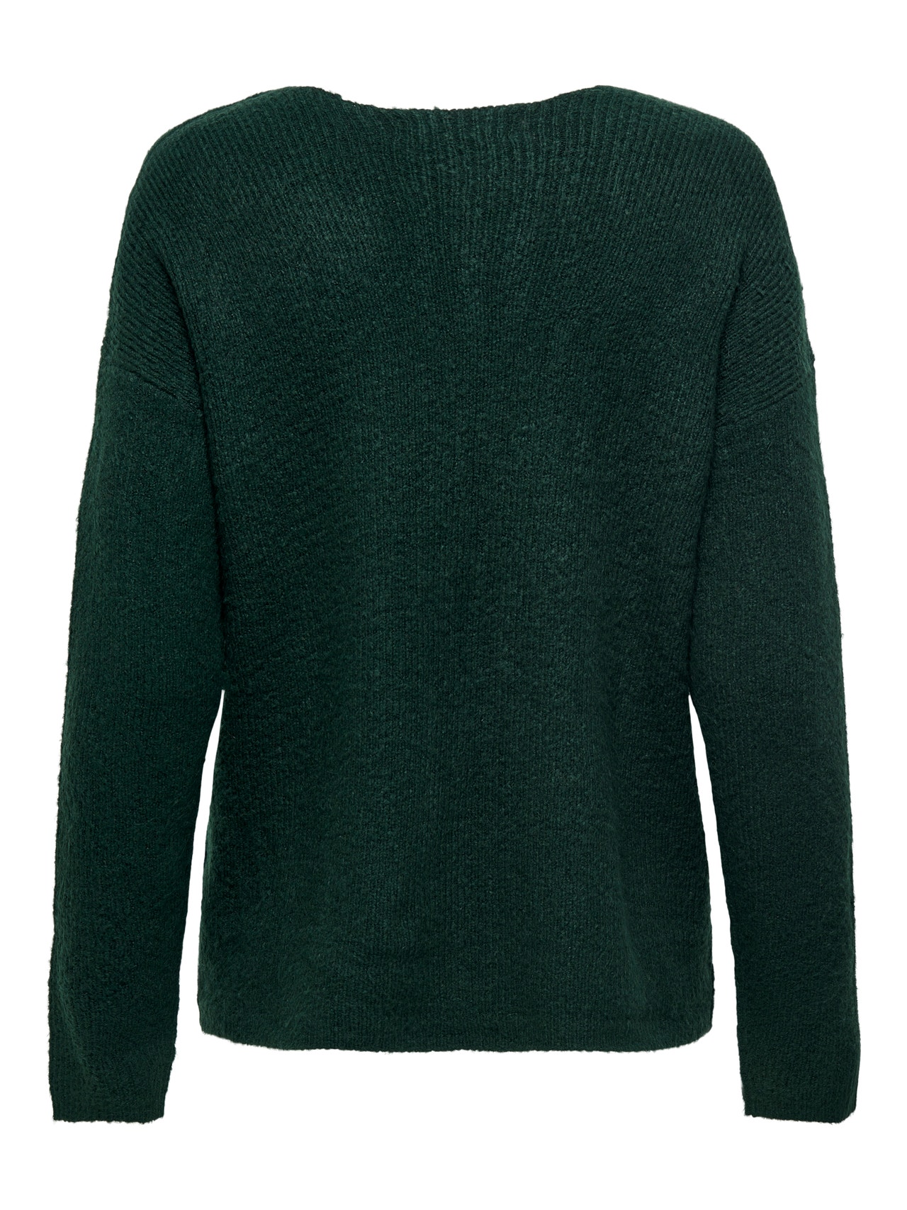 ONLY V-neck Knitted Pullover -Scarab - 15204588