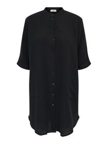 ONLY Chemises Regular Fit Col chemise Poignets repliés -Black - 15204625