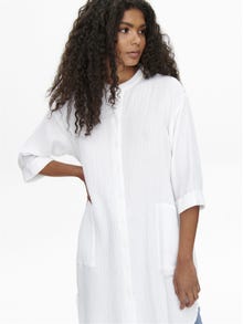 ONLY Regular fit Overhemd kraag Mouwuiteinden met omslag Overhemd -Cloud Dancer - 15204625