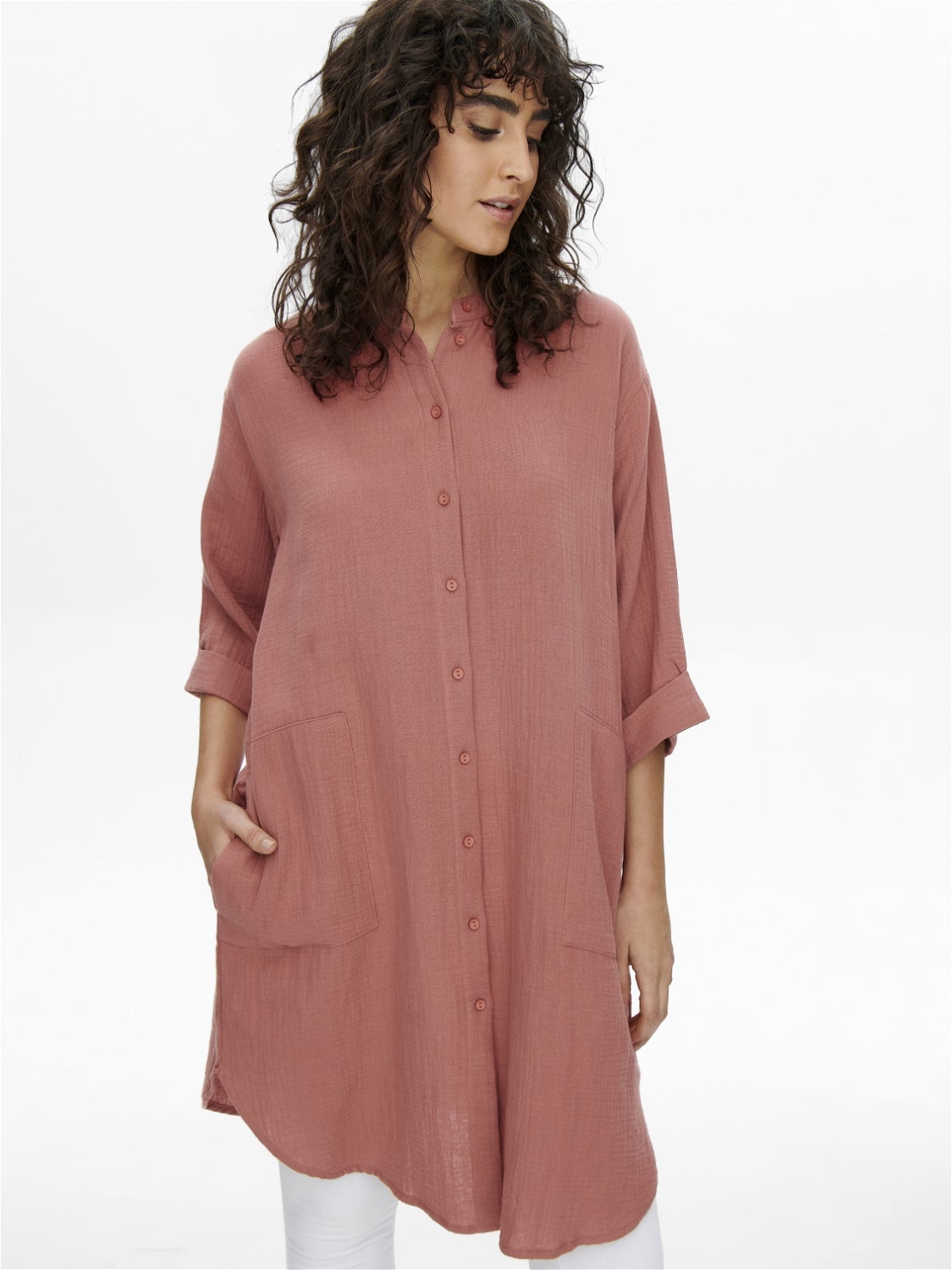 Long sleeve outlet oversized shirt dress