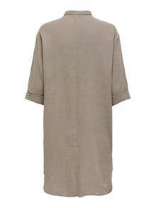 ONLY Oversized long Shirt -Brindle - 15204625