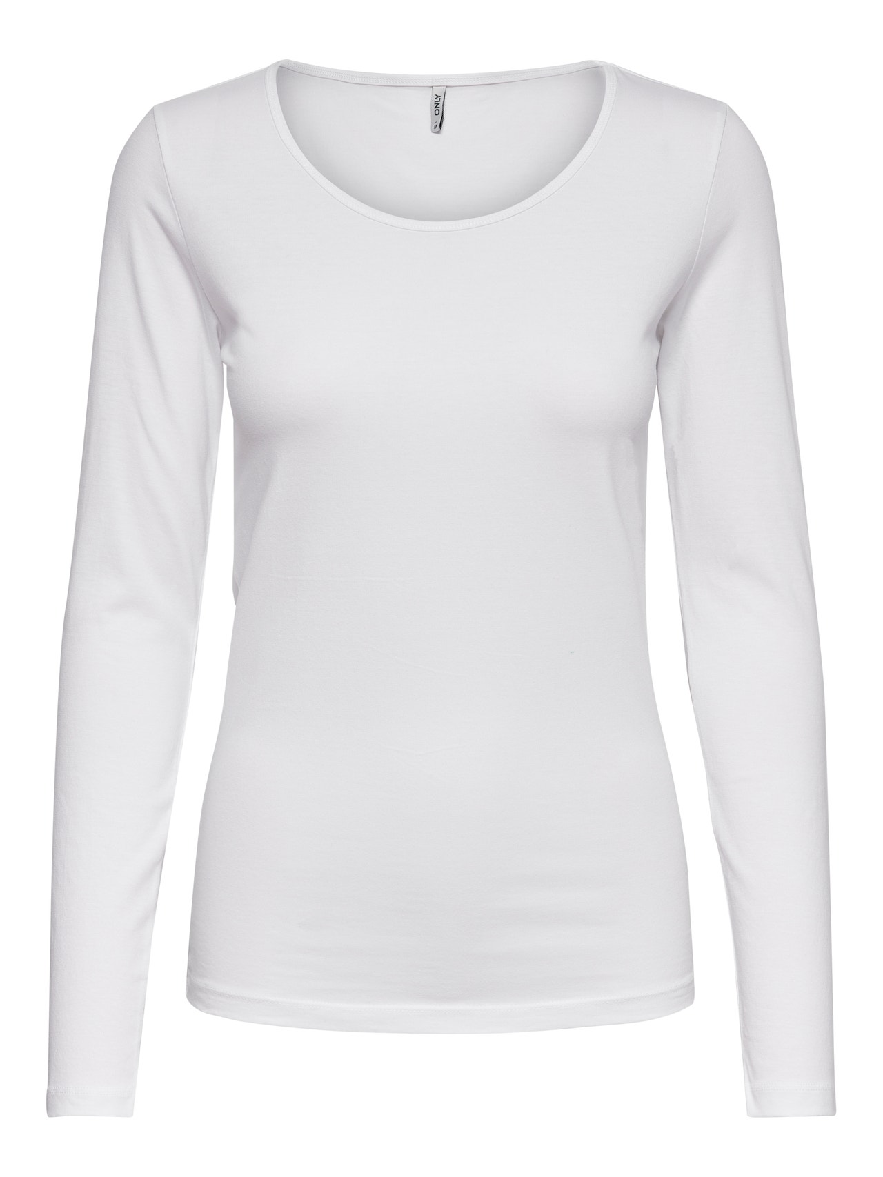 ONLY Stretch Rundhals T-Shirt -White - 15204712