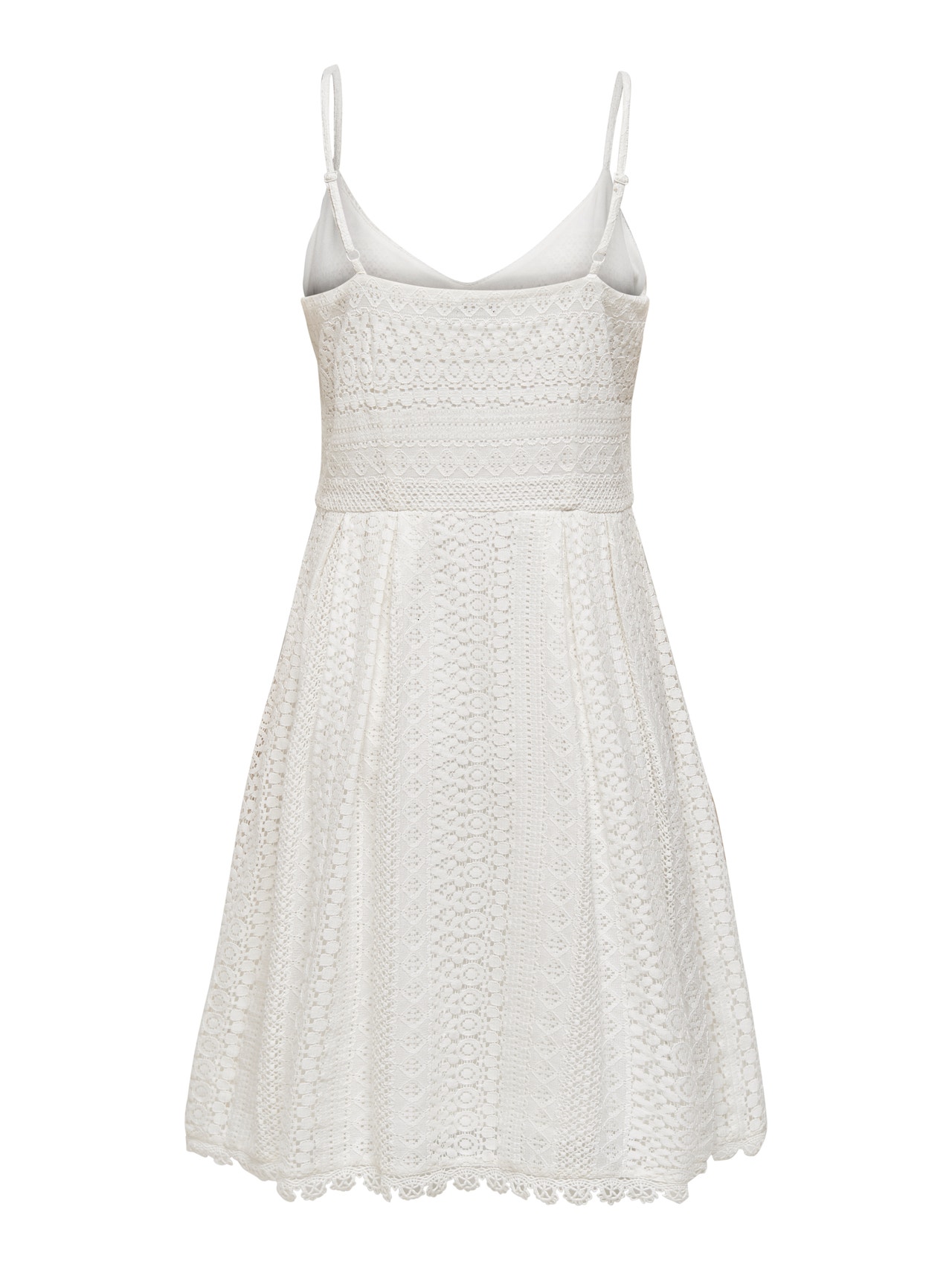 ONLY Short Lace Dress -Cloud Dancer - 15204799