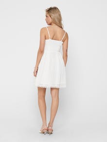 ONLY Short Lace Dress -Cloud Dancer - 15204799