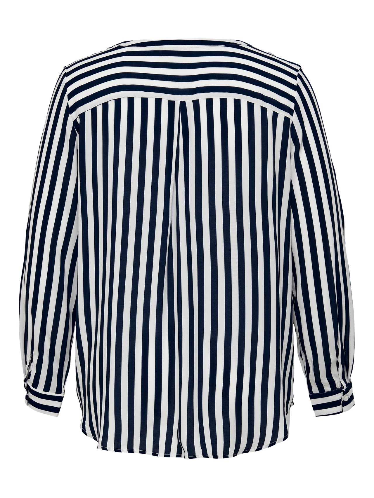 ONLY Curvy striped viscose Shirt -Cloud Dancer - 15204922