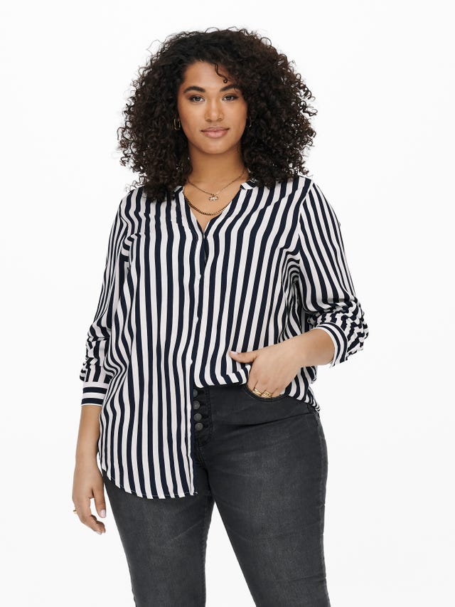 ONLY Curvy striped viscose Shirt - 15204922