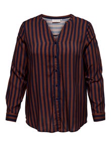 ONLY Camisas Corte regular Cuello Mao -Maritime Blue - 15204922