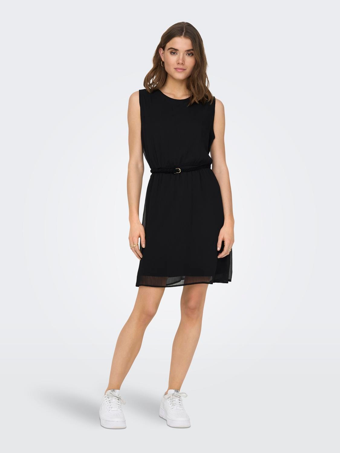 ONLY Regular fit O-hals Korte jurk -Black - 15205251
