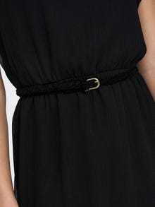 ONLY Kurzärmeliges Gürtel- Kleid -Black - 15205251