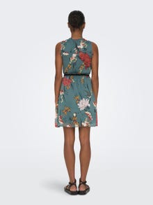 ONLY Regular Fit Round Neck Short dress -Balsam Green - 15205251