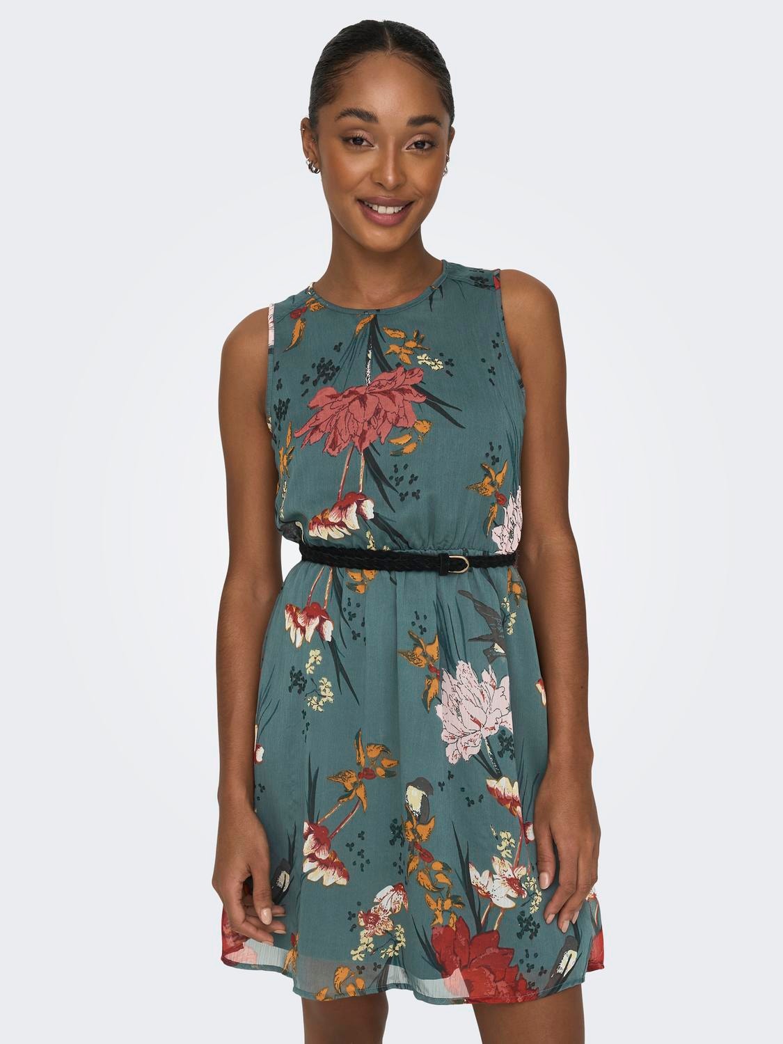 ONLY Mini dress with belt -Balsam Green - 15205251