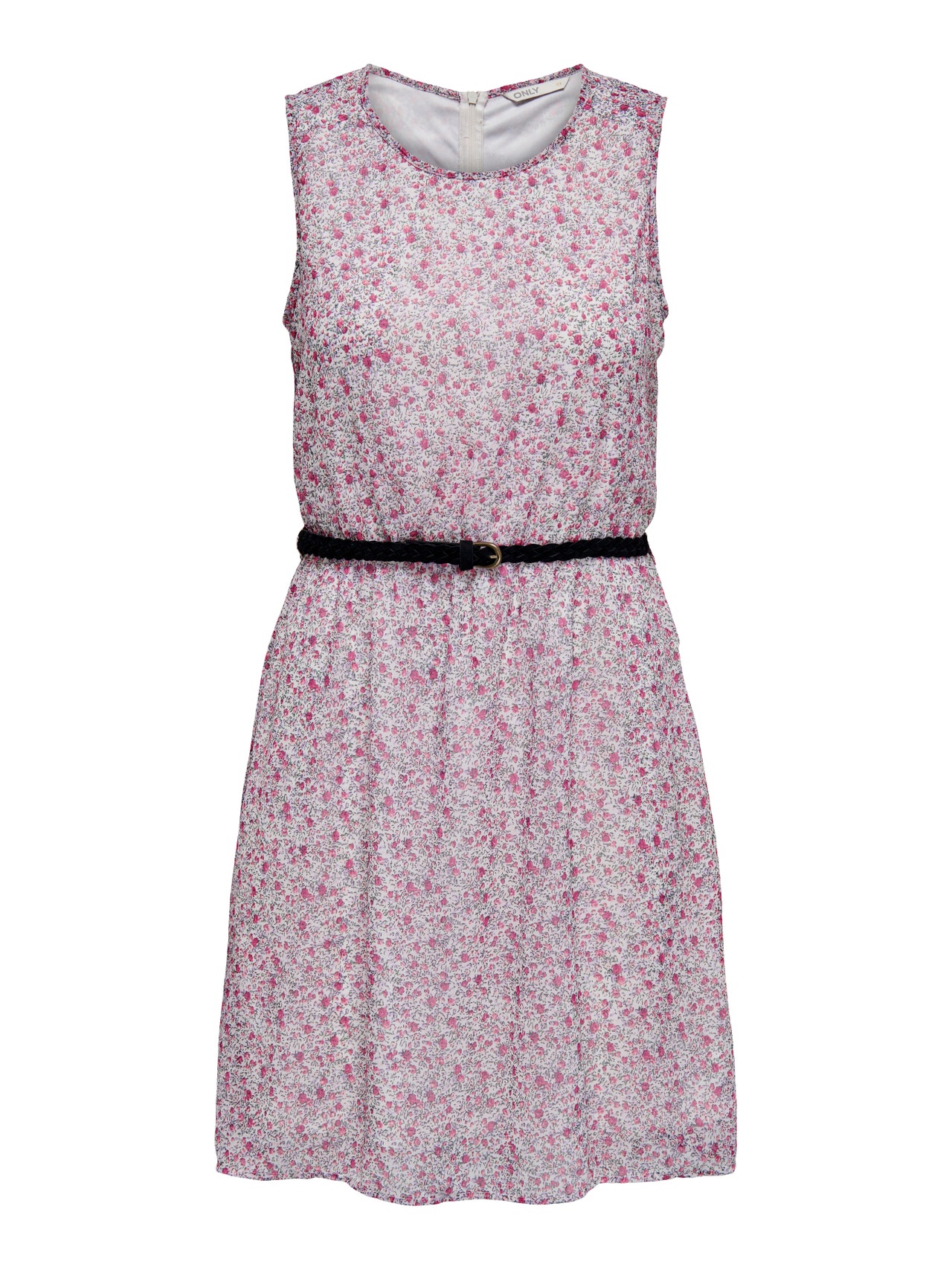 ONLY Mini kjole med bælte -Festival Fuchsia - 15205251