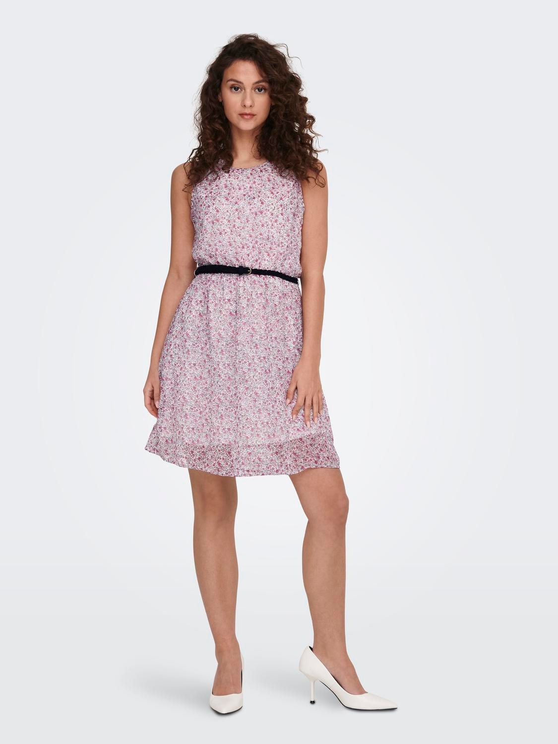 ONLY Mini dress with belt -Festival Fuchsia - 15205251