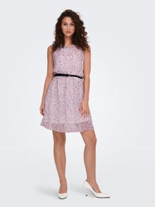 ONLY Mini kjole med bælte -Festival Fuchsia - 15205251