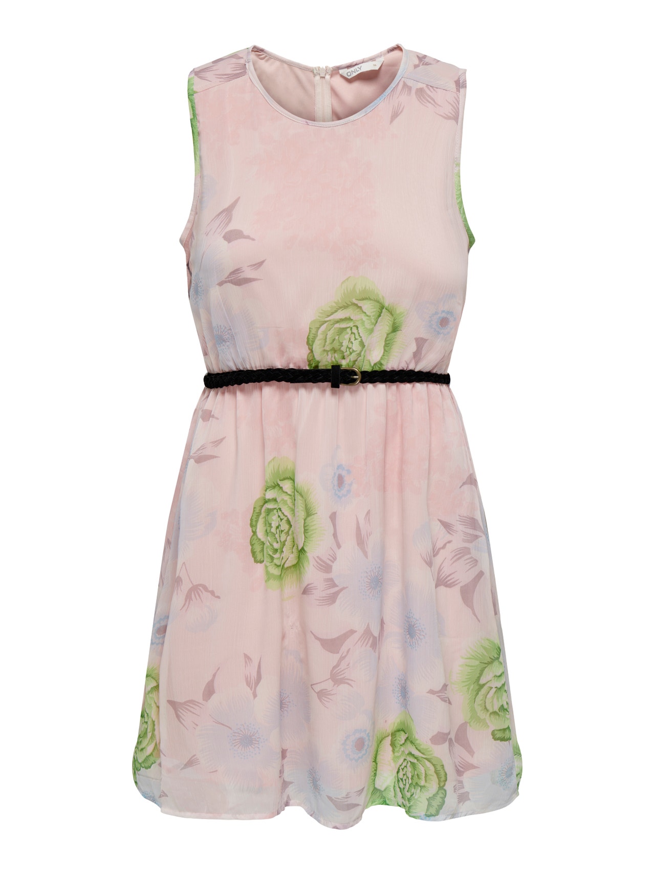 ONLY Normal geschnitten Rundhals Kurzes Kleid -Heavenly Pink - 15205251