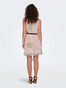 ONLY Regular fit O-hals Korte jurk -Heavenly Pink - 15205251
