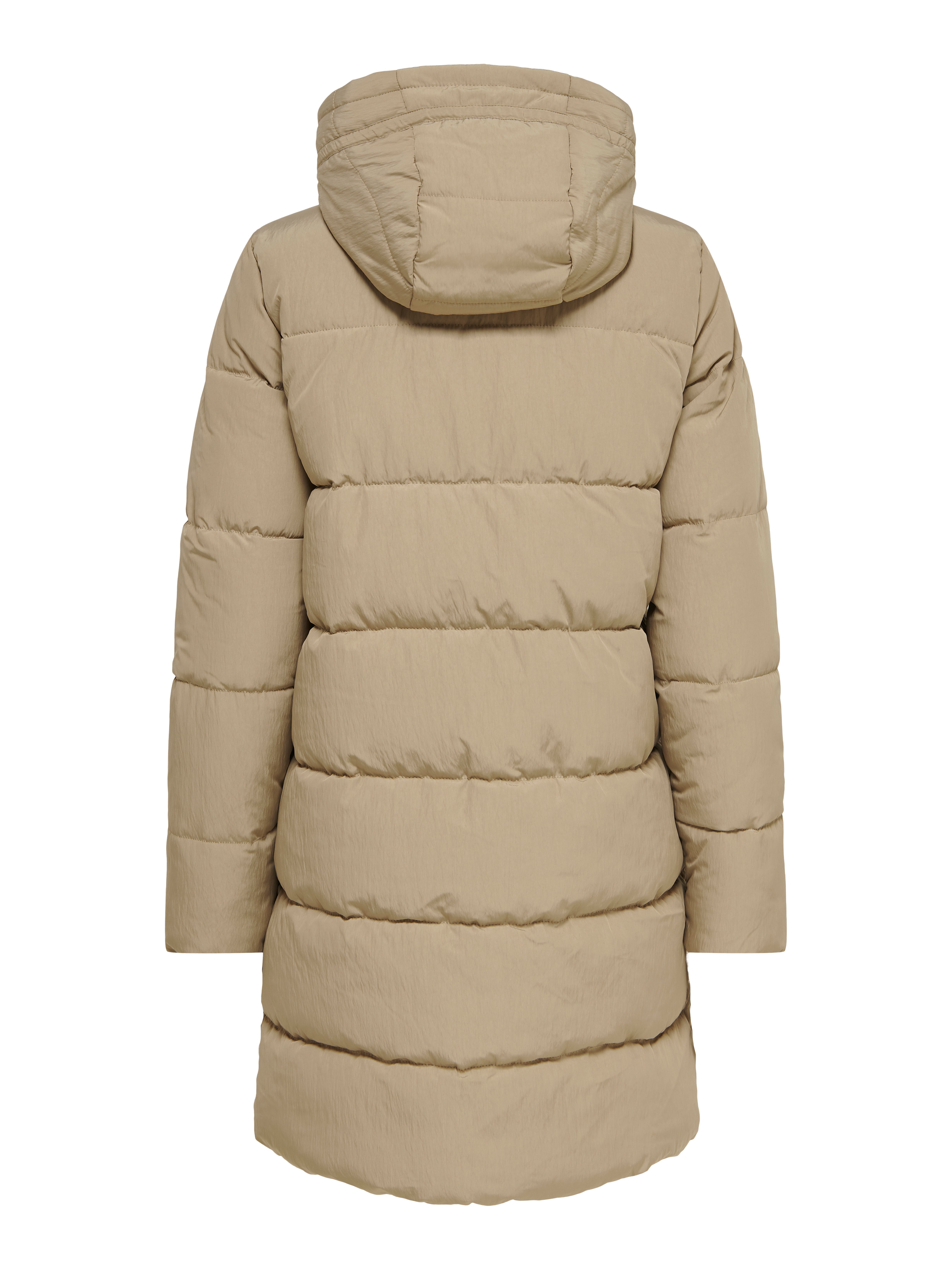 Long Puffer Jacket | Light Grey | ONLY®