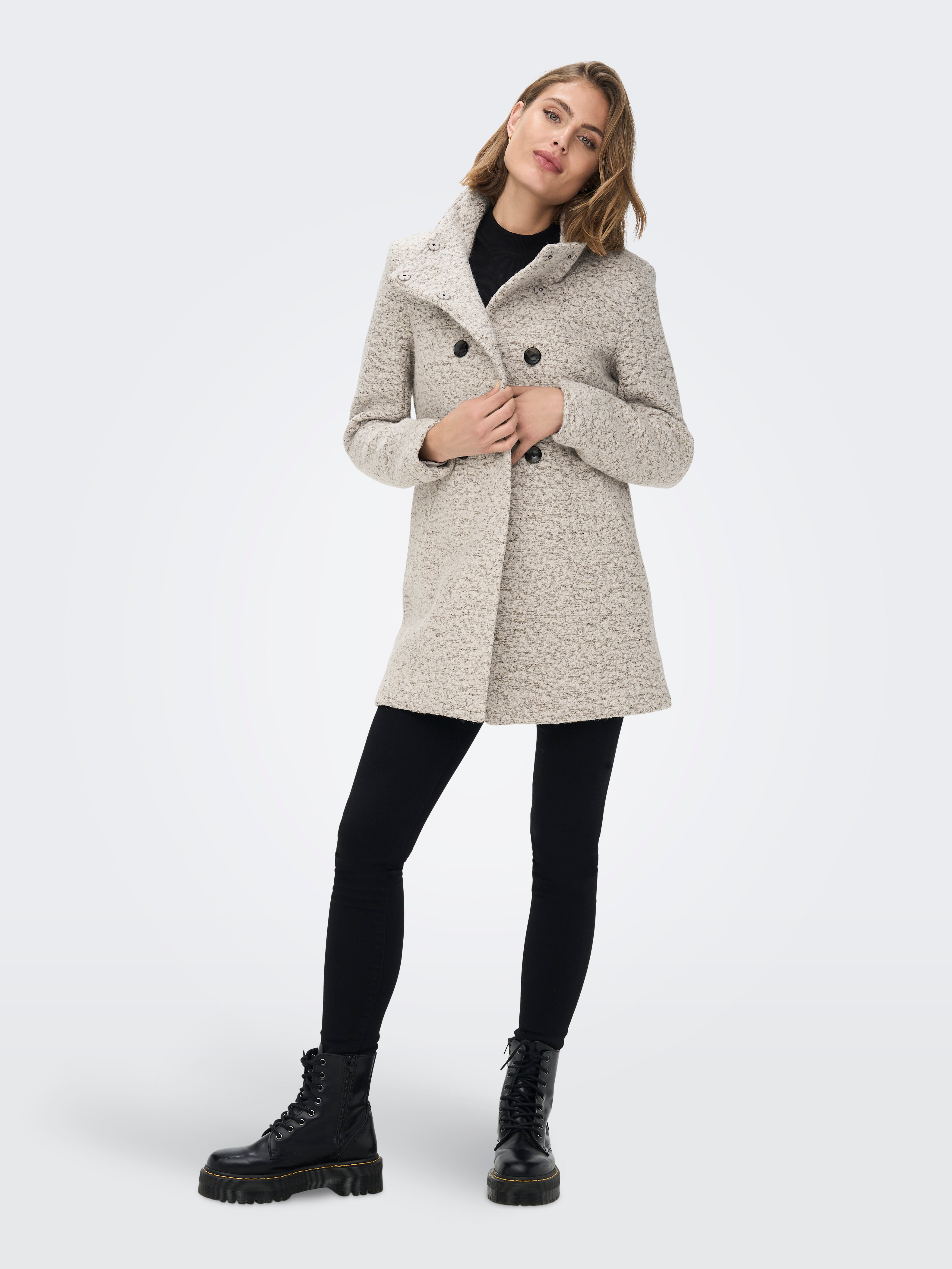 Manteau laine only femme new arrivals