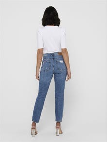 ONLY Straight fit High waist Jeans -Medium Blue Denim - 15205442