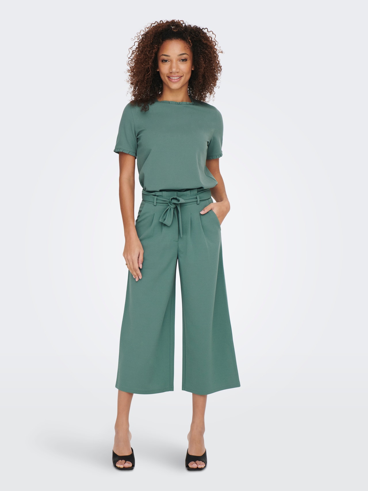 ONLY Pantalons Wide Leg Fit -North Atlantic - 15205538