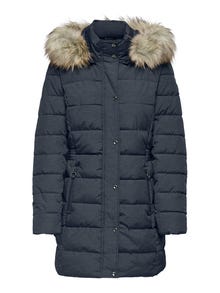 ONLY Long Quilted jacket -India Ink - 15205636