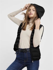 ONLY High stand-up collar Otw Gilet -Black - 15205760