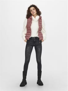 ONLY Gilets anti-froid Col montant haut -Withered Rose - 15205760