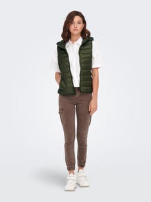 ONLY High stand-up collar Otw Gilet -Forest Night - 15205760
