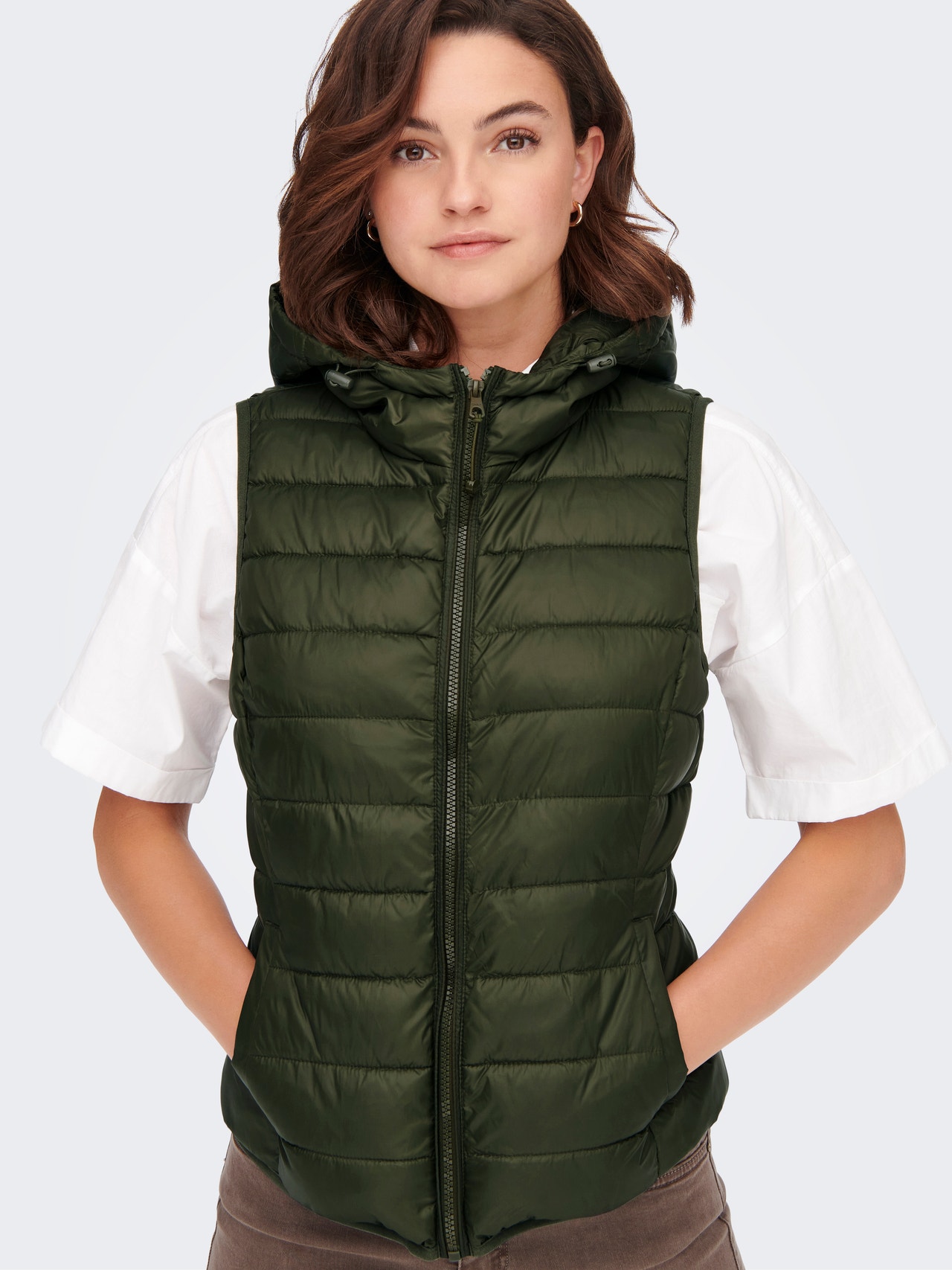 ONLY Gilets anti-froid Col montant haut -Forest Night - 15205760