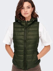 ONLY Quilted Waistcoat -Forest Night - 15205760