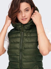 ONLY High stand-up collar Otw Gilet -Forest Night - 15205760