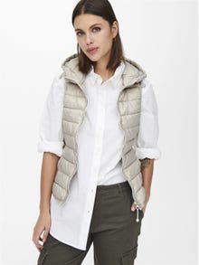 ONLY Quilted Waistcoat -Pumice Stone - 15205760