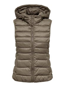ONLY Quilted Waistcoat -Walnut - 15205760