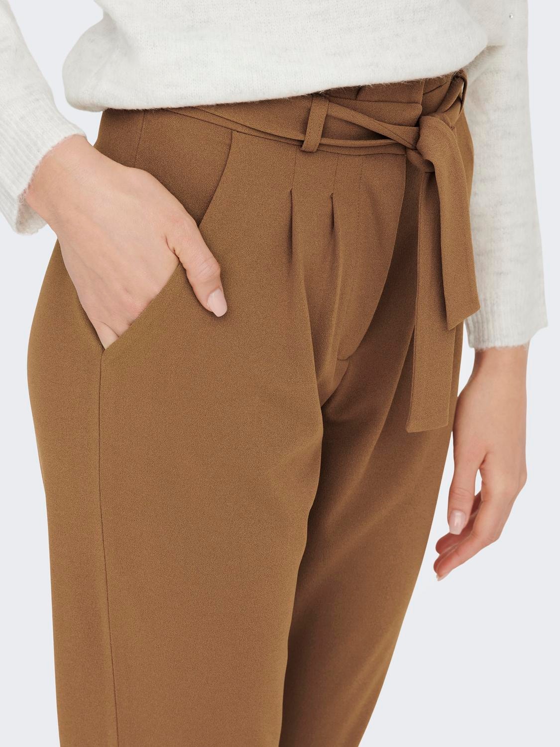 ONLY Regular Fit Trousers -Toasted Coconut - 15205820