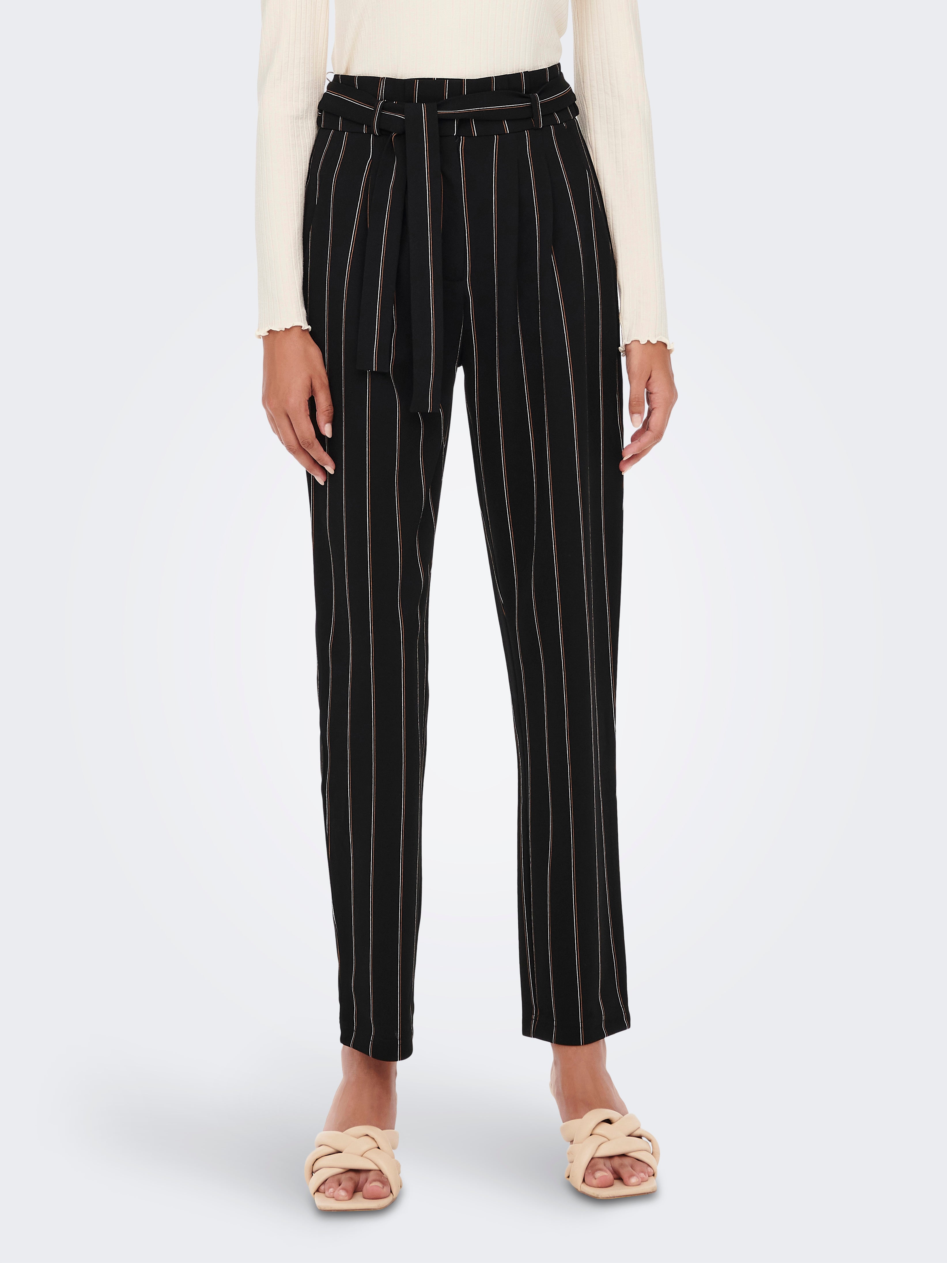 Regular Fit High waist Trousers | Black | ONLY®