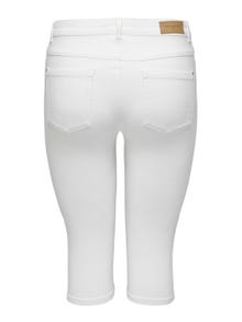 ONLY Skinny Fit Hohe Taille Shorts -White - 15205938