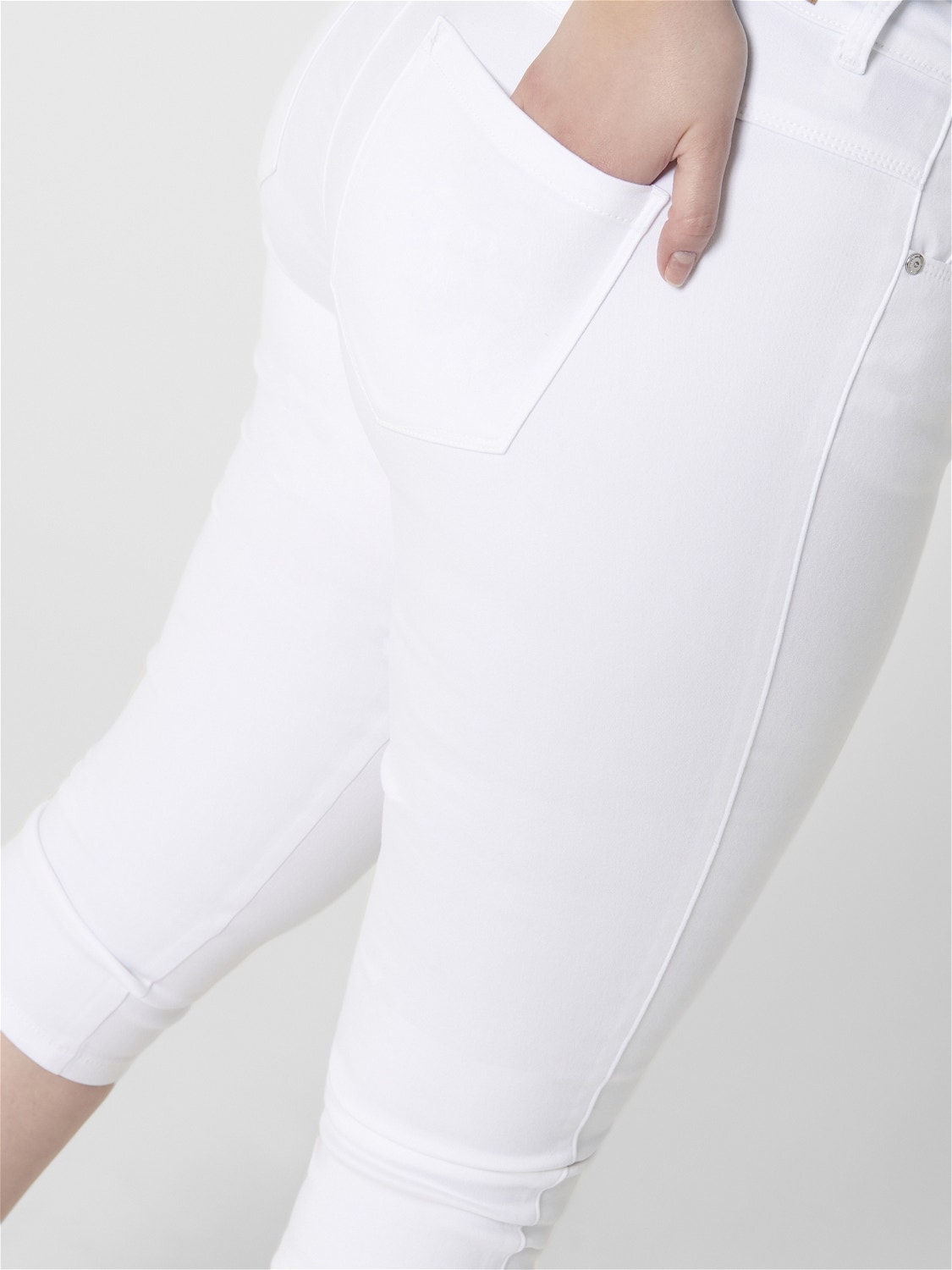 ONLY Skinny Fit High waist Shorts -White - 15205938