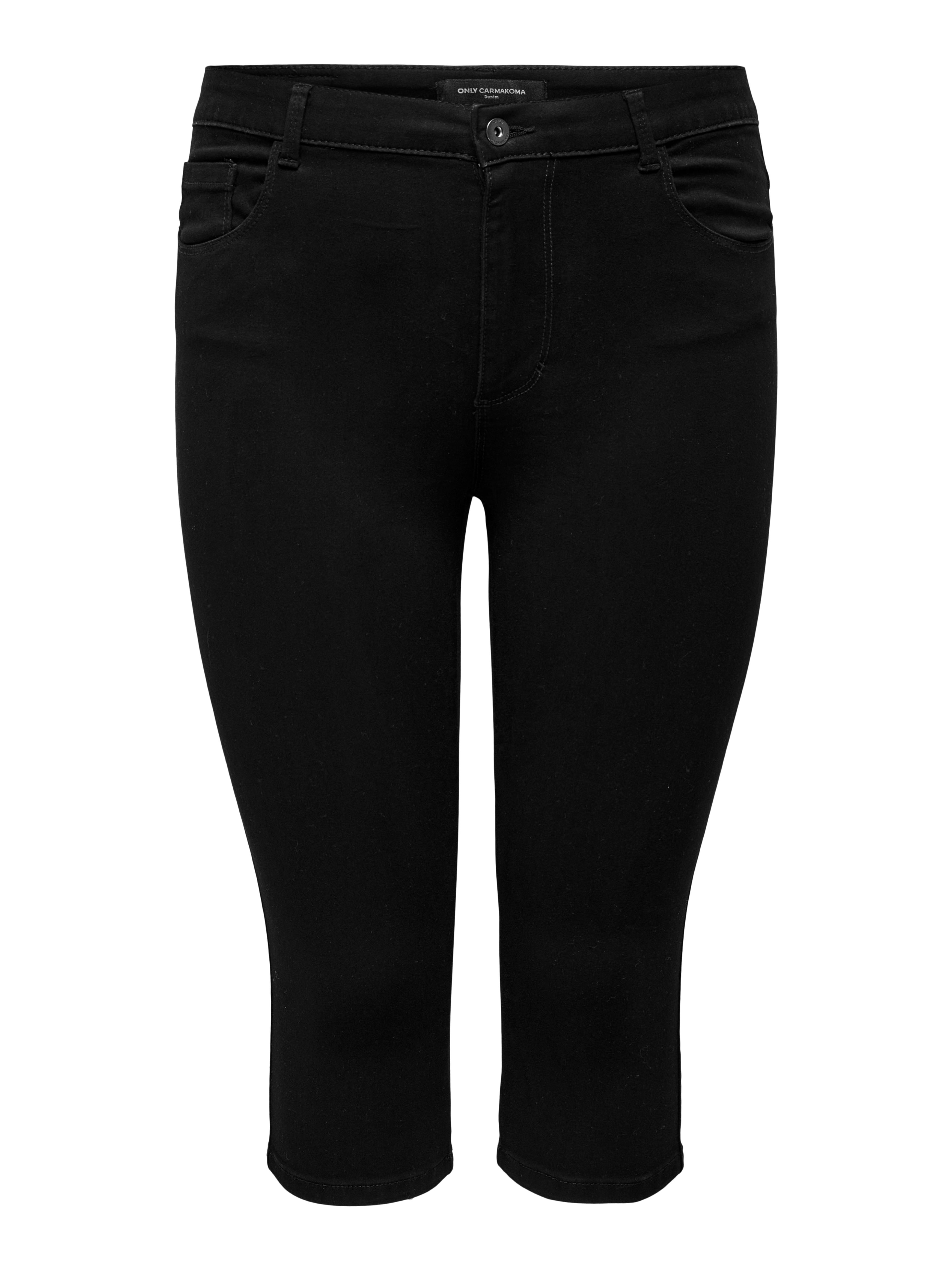 Thumbnail - Caraugusta Hohe Taille Skinny Fit Jeans-shorts