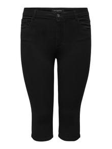 ONLY Shorts Corte skinny Cintura alta -Black - 15205943