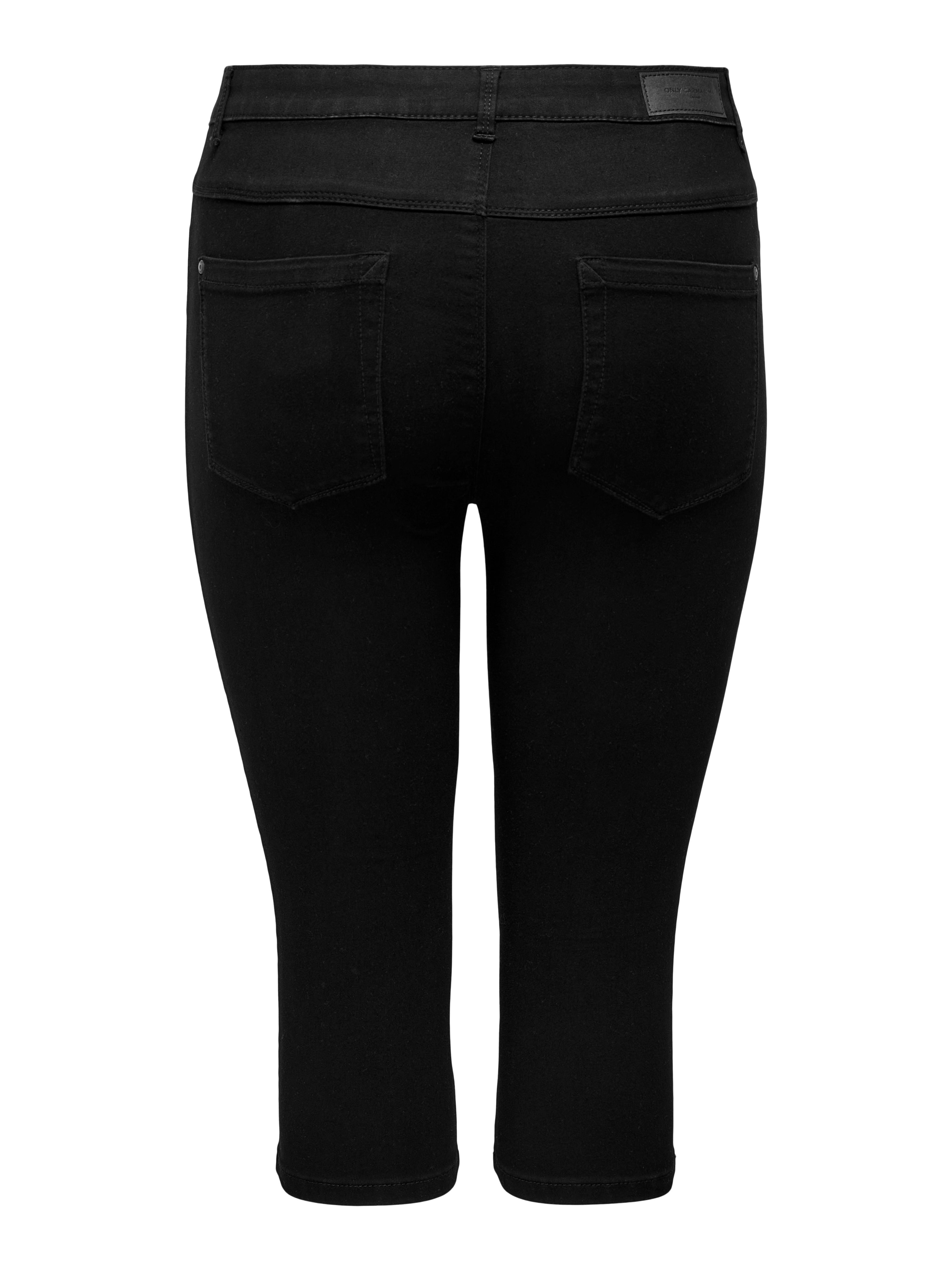 Thumbnail - Caraugusta Hohe Taille Skinny Fit Jeans-shorts